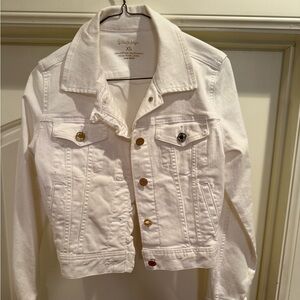 Lilly Pulitzer Women's White Denim Jacket